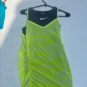Nike Neon Green Mesh Dress